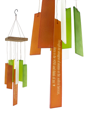 SALE: Memorial Craftsman Wind Chime Sun Catcher Sea Glass Custom Sympathy Gift by Weathered Raindrop