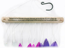 SALE: Stained Glass Memorial "This Family Does Loss" Acrylic Custom Purple Wind Chime Sun Catcher Combo Sympathy Gift by Weathered Raindrop