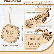 Names of Jesus Christ Ornaments Nativity round Wood Ornaments Religious Names of God Ornaments Hanging Jesus Christ Xmas Decorations Christmas Tree Ornament Gift for Mom Gifts for Grandma