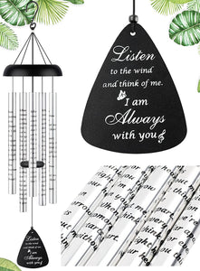 Sympathy Gift Wind Chimes for outside - 32'' Memorial Wind Chimes for Loss of Loved One Prime, Bereavement Gift in Memory of Loved One, Memorial Gifts for Loss of Mother Father Condolence Rememberance
