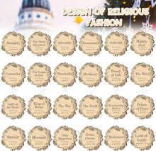 Names of Jesus Christ Ornaments Nativity round Wood Ornaments Religious Names of God Ornaments Hanging Jesus Christ Xmas Decorations Christmas Tree Ornament Gift for Mom Gifts for Grandma